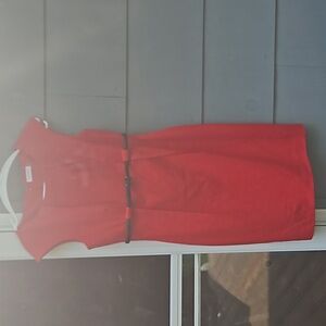 Ladies Calvin Klein sleeveless belted dress size 6